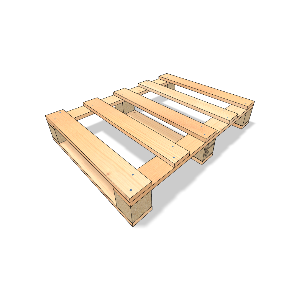4-Wegpalette 800 x 600 x 132 [mm] - light